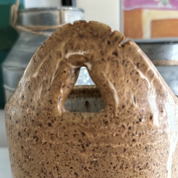 Artisan Pottery Wall Sconce Crock - Picture 4 of 6